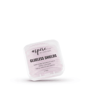 Aspire Glueless Shields - Ingen hassel med sticky lash lift lim. Disse Curl formet silicone shields er super nemme at fastsætte på huden helt uden brug af lim
